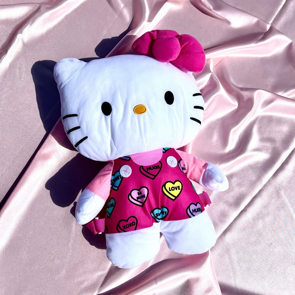 Hello kitty stuffed animal backpack